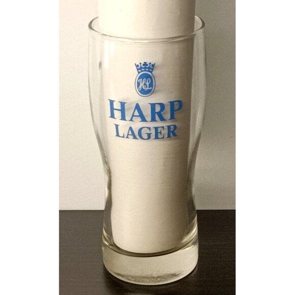 Harp Lager with Crown Logo Vintage RARE Half Pint Glass - Picture 5 of 6